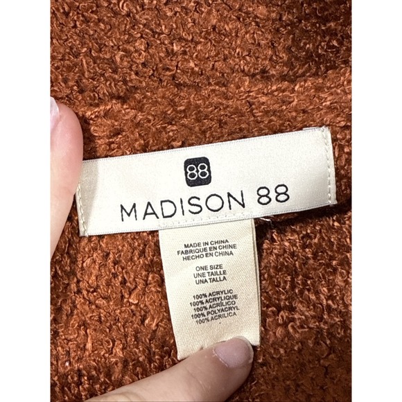 Madison 88 Scarf Womens Acrylic Sparkly Fall Colors - Picture 3 of 7